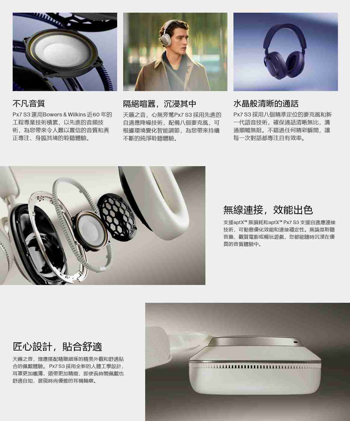 新竹立聲 | Bowers \u0026 Wilkins B\u0026W PX7 S3 環球知音公司貨 保固兩年