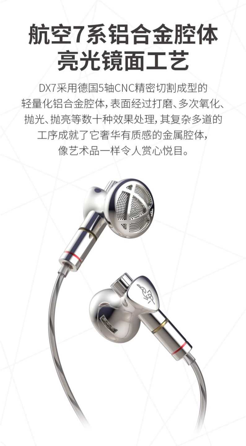 新竹立聲 | BGVP DX7 平頭塞耳機 MMCX 可換線 二合一插頭 可換調音導管 台灣公司貨