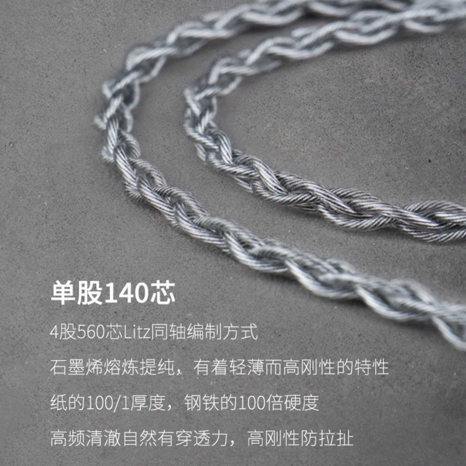 新竹立聲 | BGVP F5 單晶銅鍍銀混編hifi發燒三合一可換插頭耳機升級線 MMCX / CM