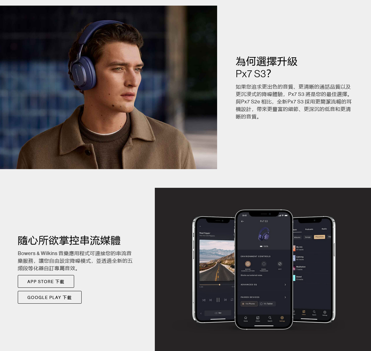 新竹立聲 | Bowers \u0026 Wilkins B\u0026W PX7 S3 環球知音公司貨 保固兩年