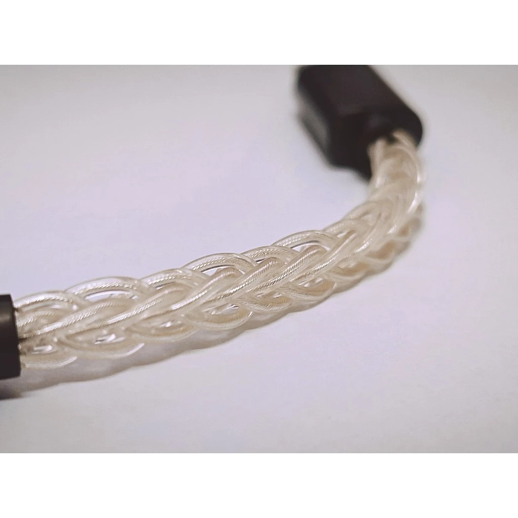 新竹立聲 | 狂派 單晶純銀 400芯八股編織 OTG升級線 TYPE-C 線 Lightning OTG 小尾巴升級線