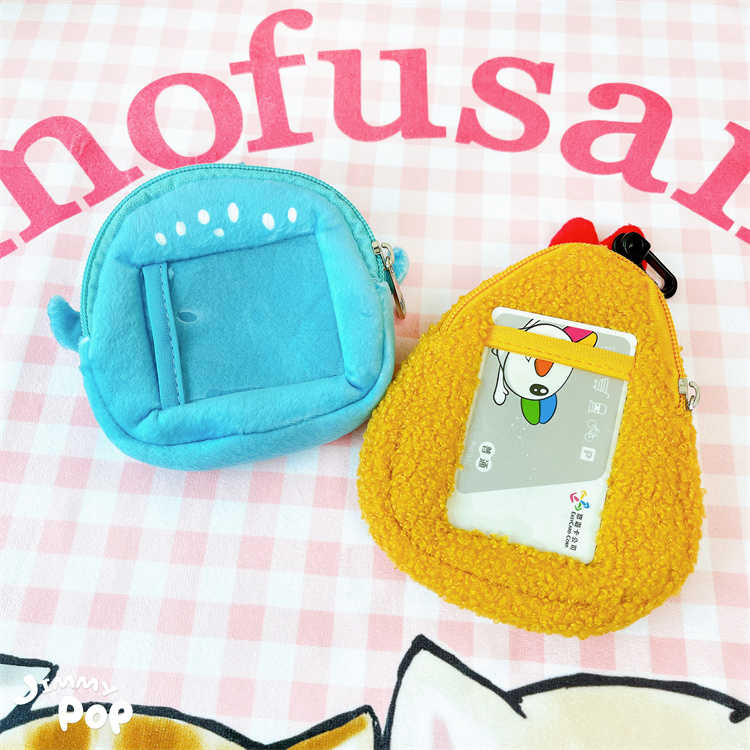 貓福珊迪Mofusand-絨毛零錢包 (炸蝦貓/鯊魚貓)｜JimmyPop 悠遊卡證件包 鑰匙包 收納包 貓咪卡套掛件