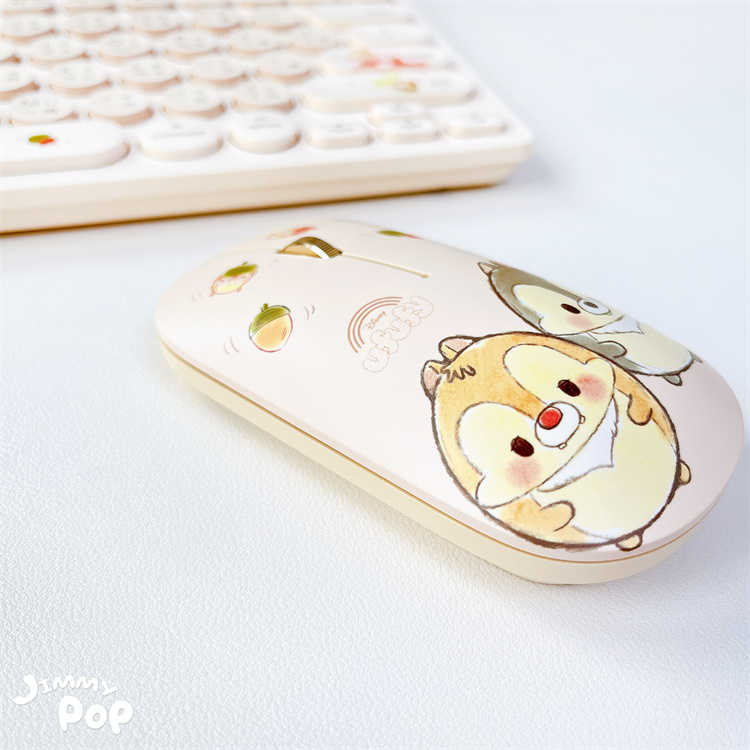迪士尼UFUFY奇奇蒂蒂系列藍牙滑鼠｜JimmyPop 無線滑鼠 靜音滑鼠 平板 電腦 藍芽滑鼠 左右手通用