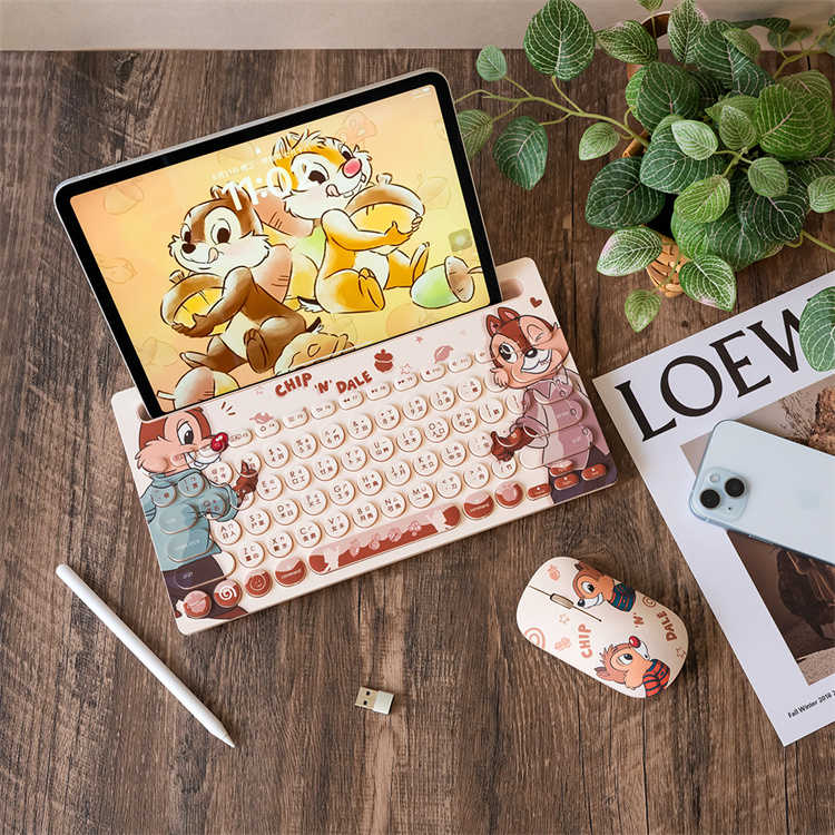 迪士尼UFUFY奇奇蒂蒂系列藍牙滑鼠｜JimmyPop 無線滑鼠 靜音滑鼠 平板 電腦 藍芽滑鼠 左右手通用