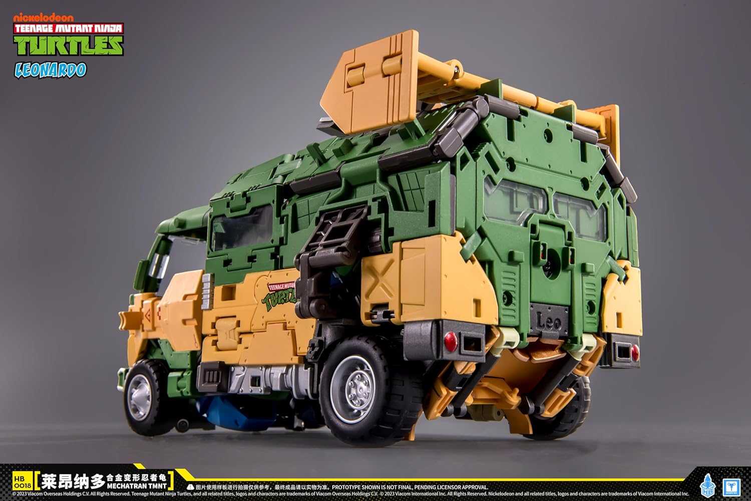 616toys® 現貨(不挑盒況）‧HeatBoys 合金變形 HB0018 忍者龜 李奧納多 公仔