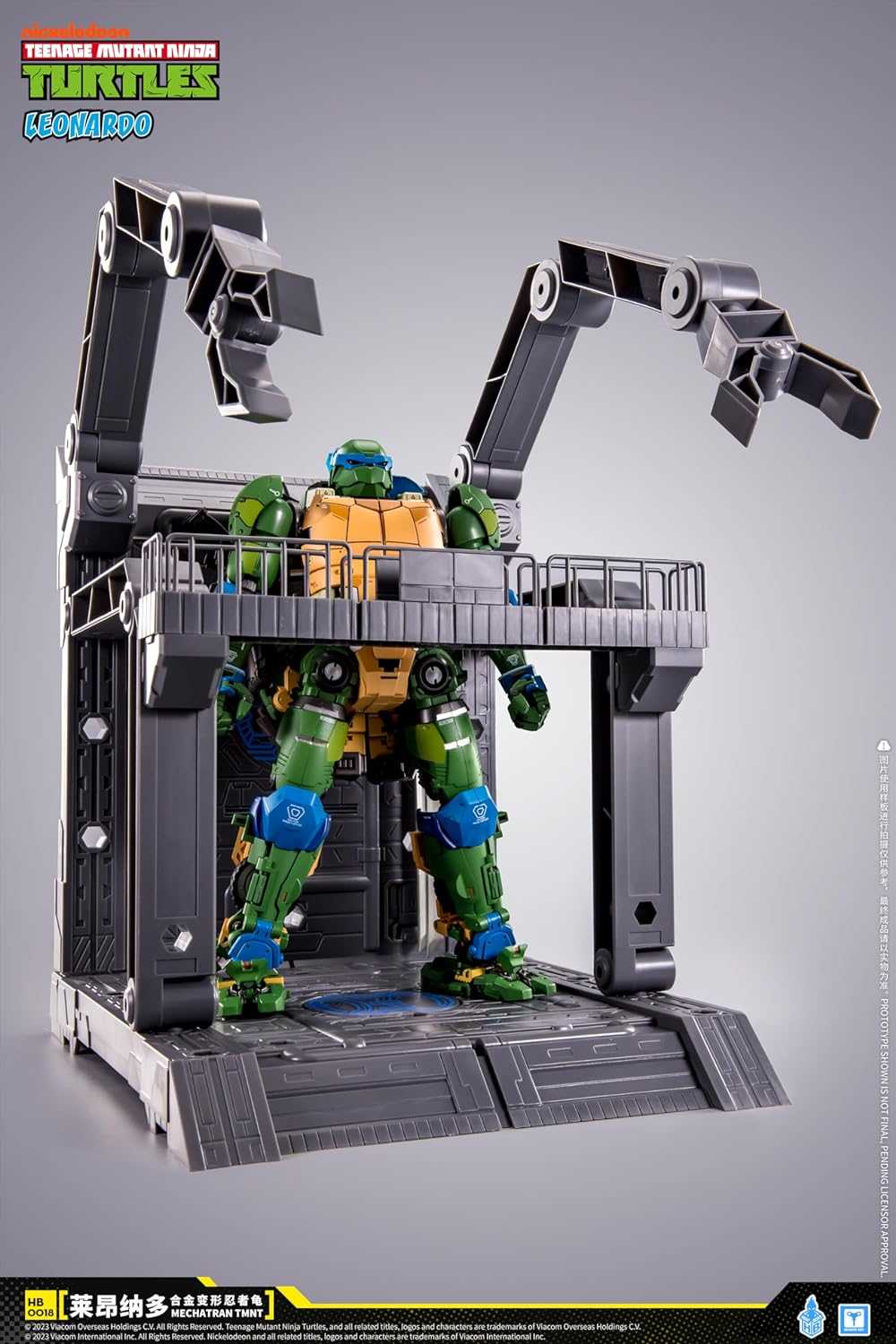 616toys® 現貨(不挑盒況）‧HeatBoys 合金變形 HB0018 忍者龜 李奧納多 公仔