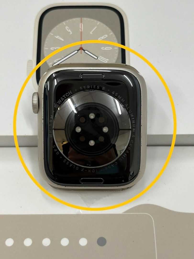 【艾爾巴二手】Apple watch S8 45mm GPS A2771 星光色 #二手手錶#保固中#大里店TQXNH