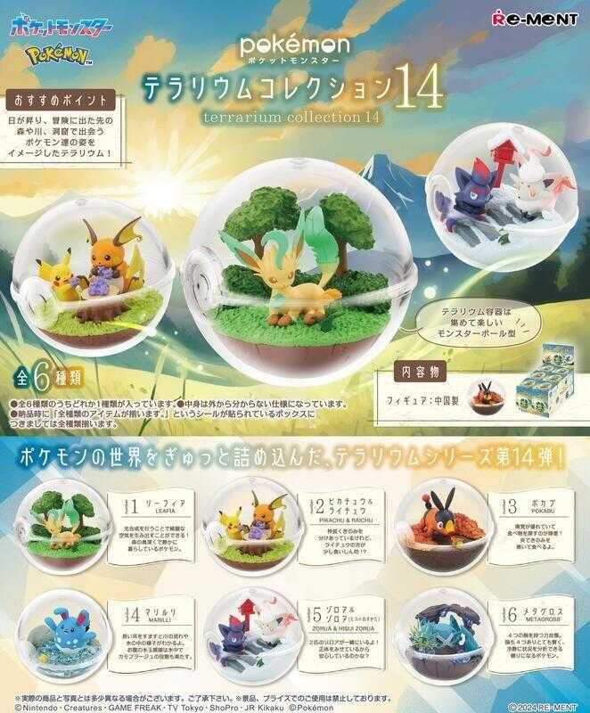 ★萊盛小拳王★Re-ment 代理版 盒玩 寶可夢 寶貝球盆景P14 全6種 隨機出貨