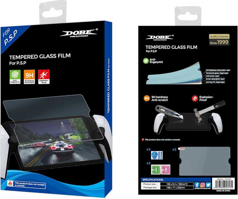 ★萊盛小拳王★ PS5 DOBE Portal 9H玻璃保護貼 2入