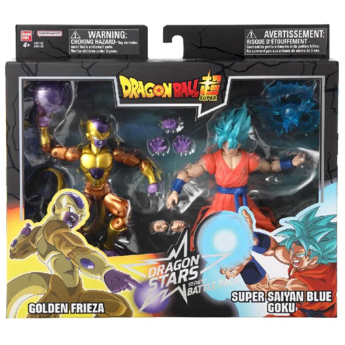 ★萊盛小拳王★BANDAI 代理版 可動公仔 七龍珠 6吋 金佛利沙 VS 超藍悟空
