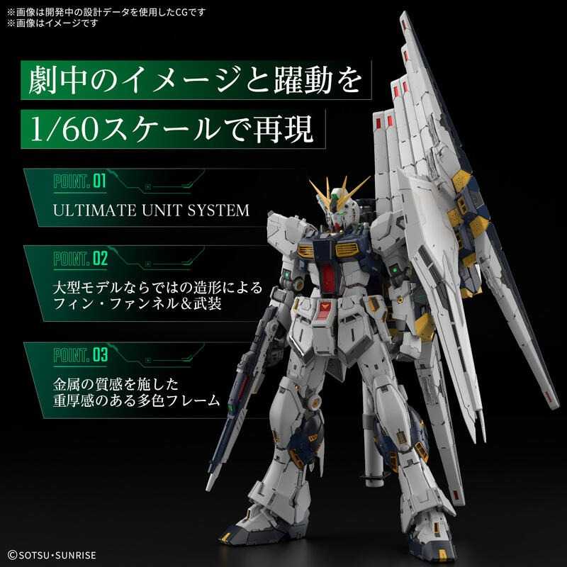 ★萊盛小拳王★預購26/01 BANDAI 代理版 組裝模型 1/60 PG UNLEASHED ν鋼彈 Nu鋼彈