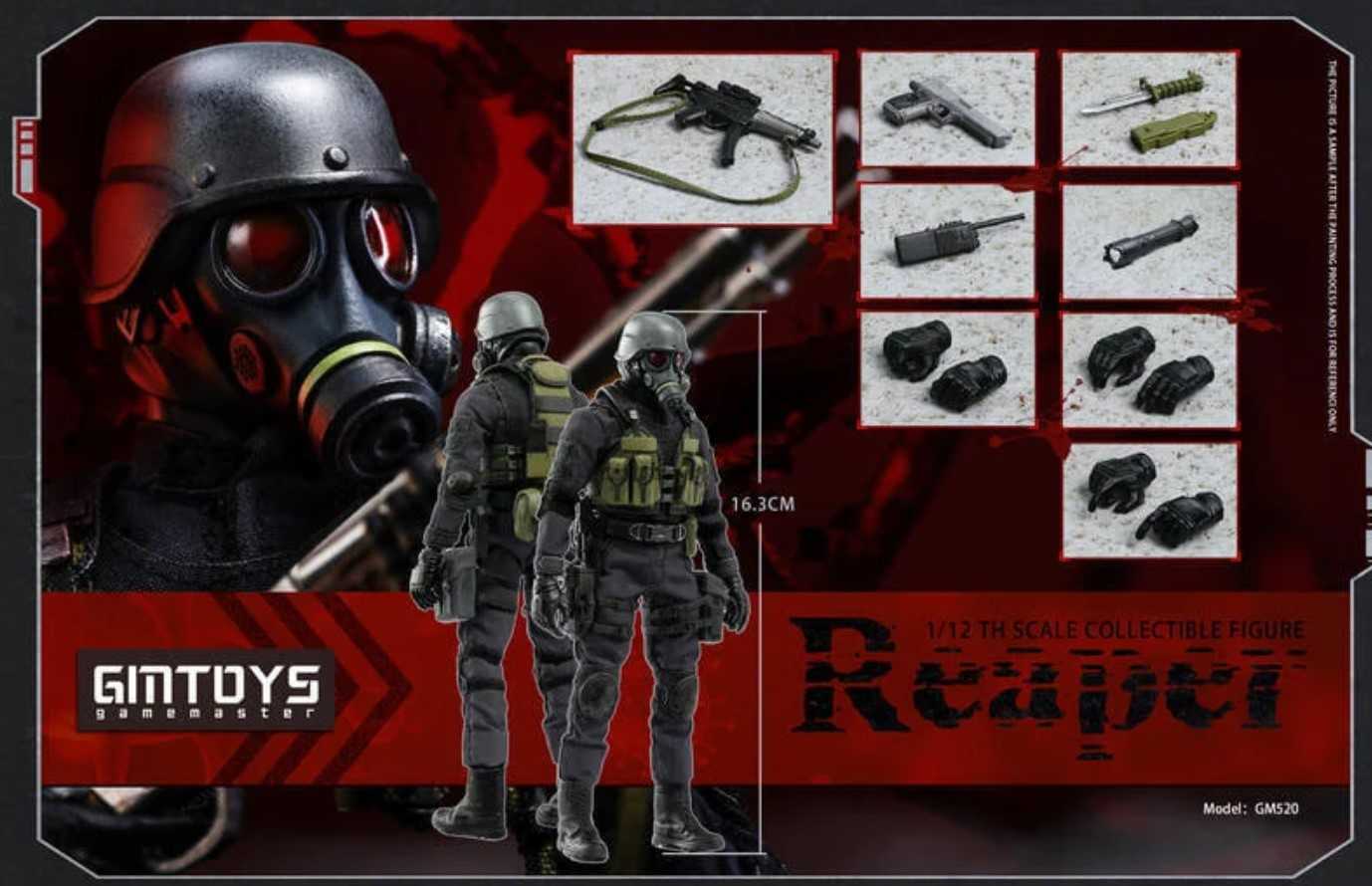 ★萊盛小拳王★Gmtoys 生化危機 惡靈古堡2 死神 hunk 漢克(豪華版)