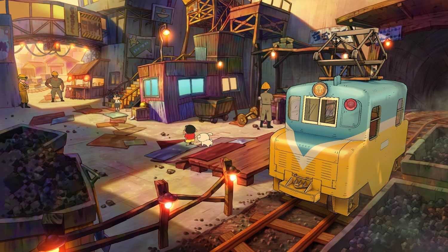 ★萊盛小拳王★ NS 蠟筆小新 煤炭鎮的小白 中文版