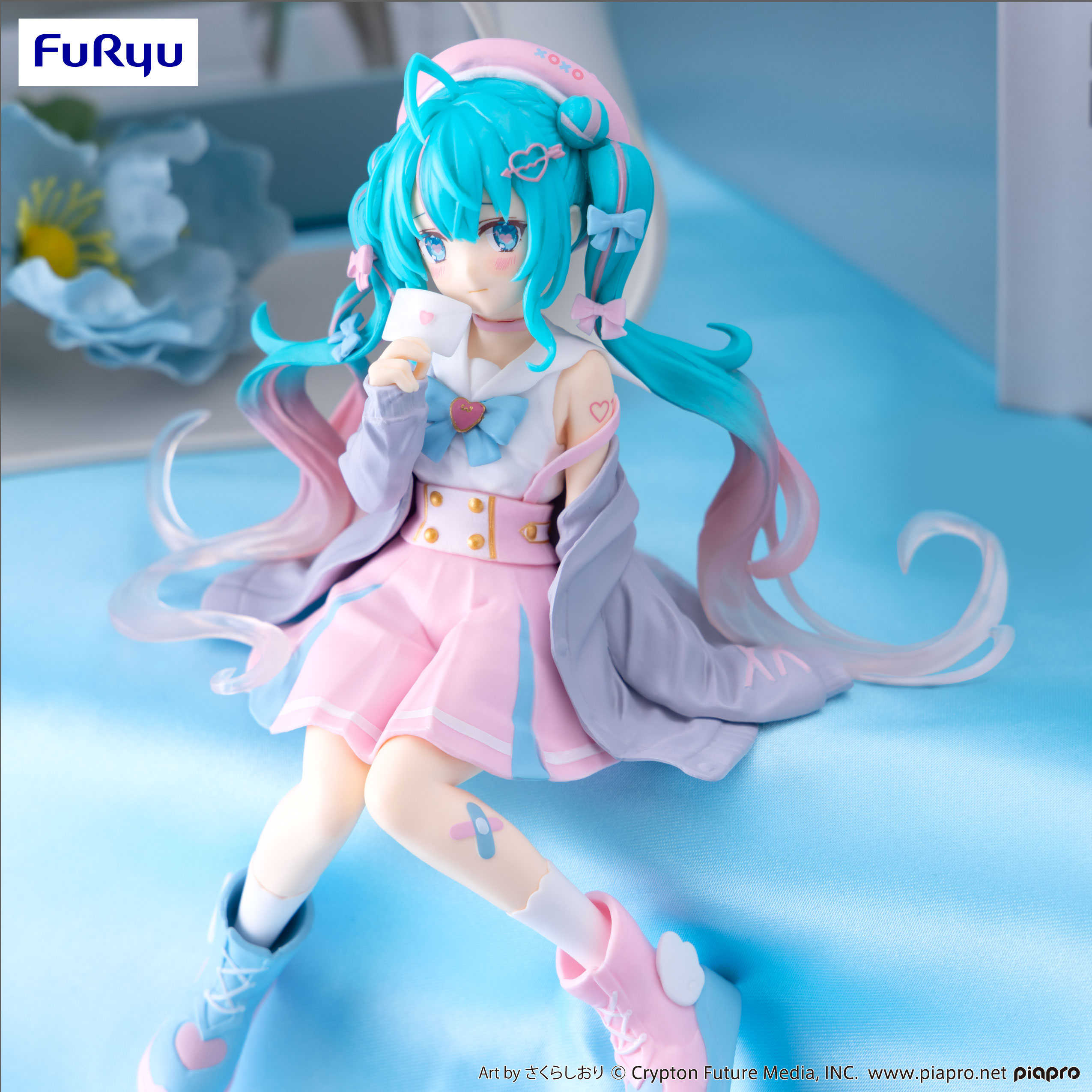 ★萊盛小拳王★FuRyu 代理版 景品 初音未來 戀愛水手服 Love Sailor 暗色ver.泡麵蓋
