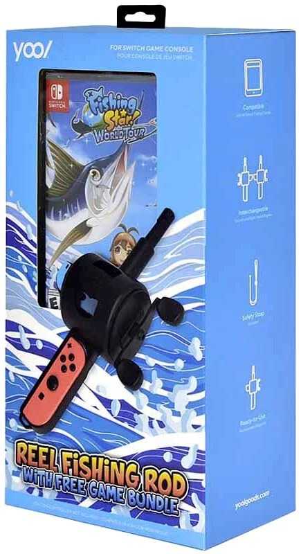 ★萊盛小拳王★NS 釣魚明星 世界巡迴賽 中文版 釣竿同捆組