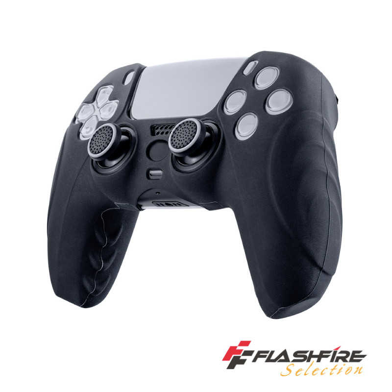 ★萊盛小拳王★ PS5 FlashFire 控制器矽膠套 黑 P803BK