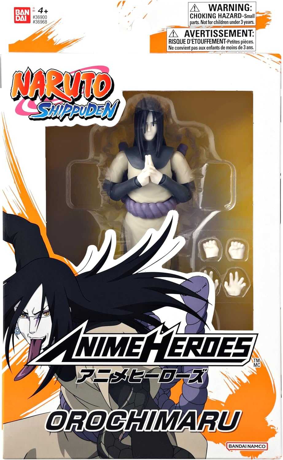 ★萊盛小拳王★BANDAI 代理版 可動 火影忍者 ANIME HEROES 大蛇丸