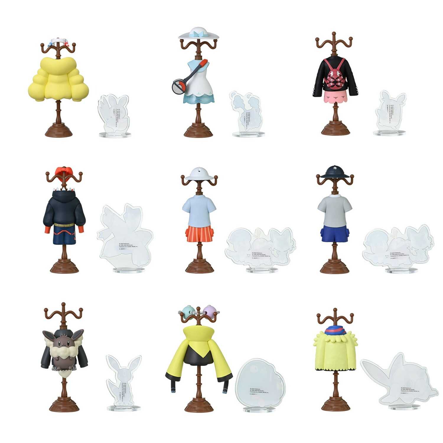 ★萊盛小拳王★寶可夢中心限定 盒玩 迷你寶可夢服裝衣架 01 全9種 隨機出貨