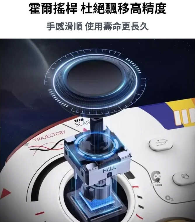 ★萊盛小拳王★NS 良值墨攻星空控制器 跨平台霍爾搖桿 L871