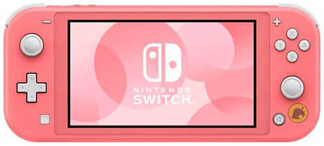 ★萊盛小拳王★ NS Nintendo Switch Lite 台灣專用機 珊瑚色 西施惠夏威夷花紋