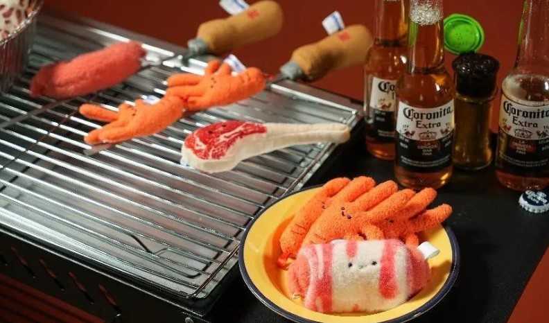 ★萊盛小拳王★芭爪娛 Bazuuyu 代理版 絨毛 燒烤店 甜椒烤蛋 8cm