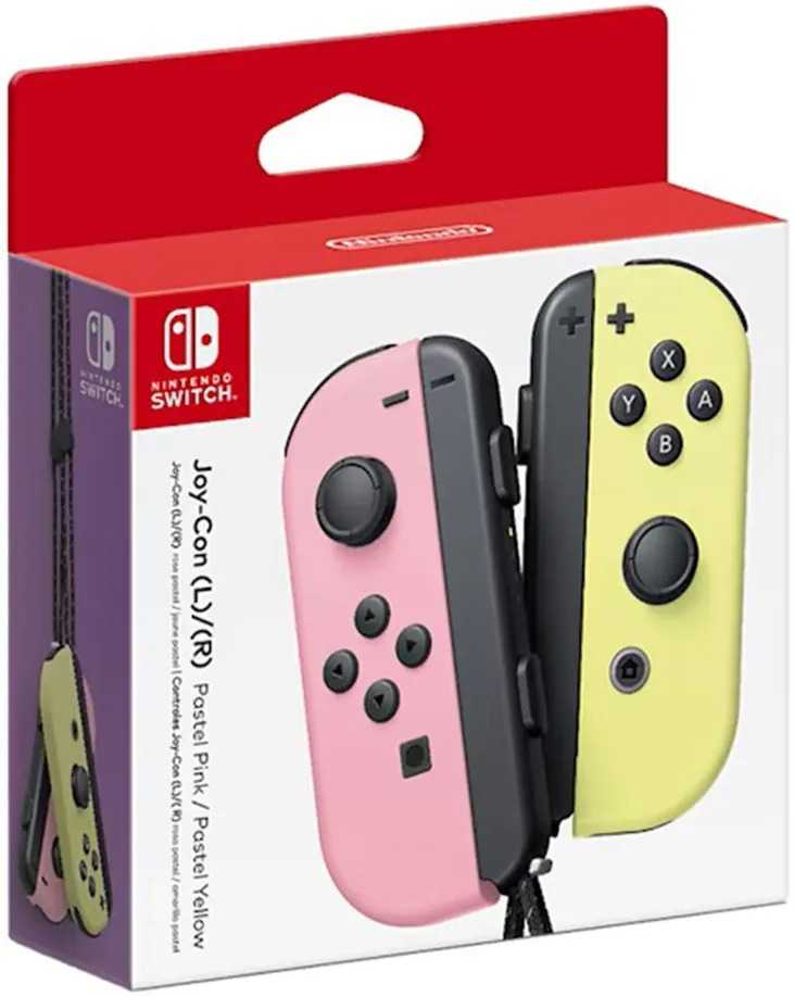 ★萊盛小拳王★NS Joy-Con 原廠控制器 淡雅粉紅/淡雅黃