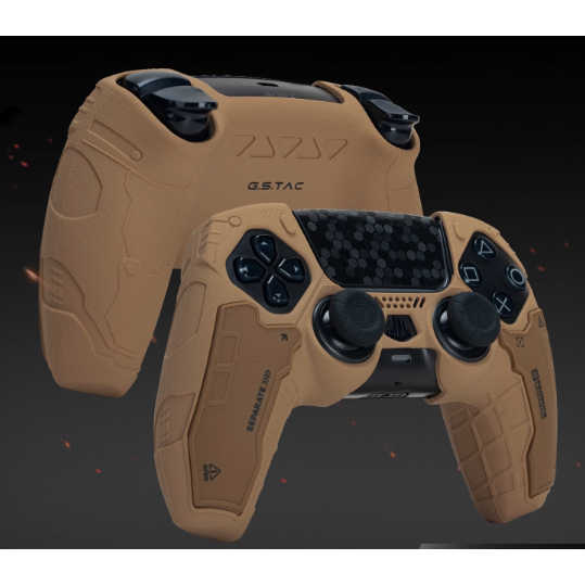 ★萊盛小拳王★PS5 手把保護套 戰術手套 沙漠黃