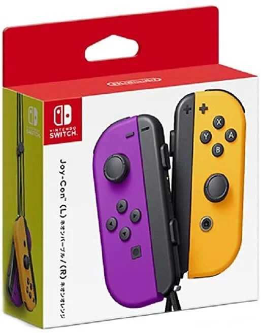 ★萊盛小拳王★ NS Joy-Con 原廠控制器 電光紫/電光橙