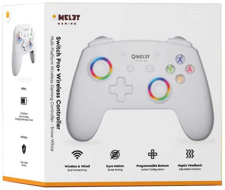 ★萊盛小拳王★ NS Omelet Nintendo Switch 專用 Pro+ 無線控制器 冰雪白
