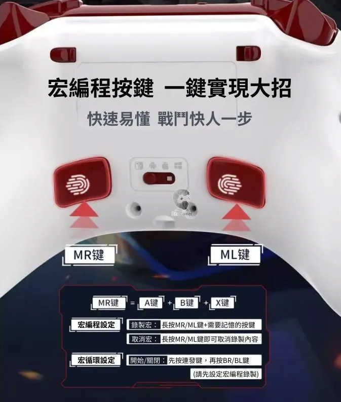 ★萊盛小拳王★NS 良值墨攻星空控制器 跨平台霍爾搖桿 L871