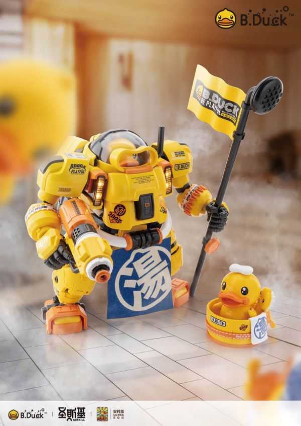 ★萊盛小拳王★聖斯基 X 安村蛋 斯巴達克 Spa Duck 小黃鴨 22CM 組裝模型(拆盒販售)