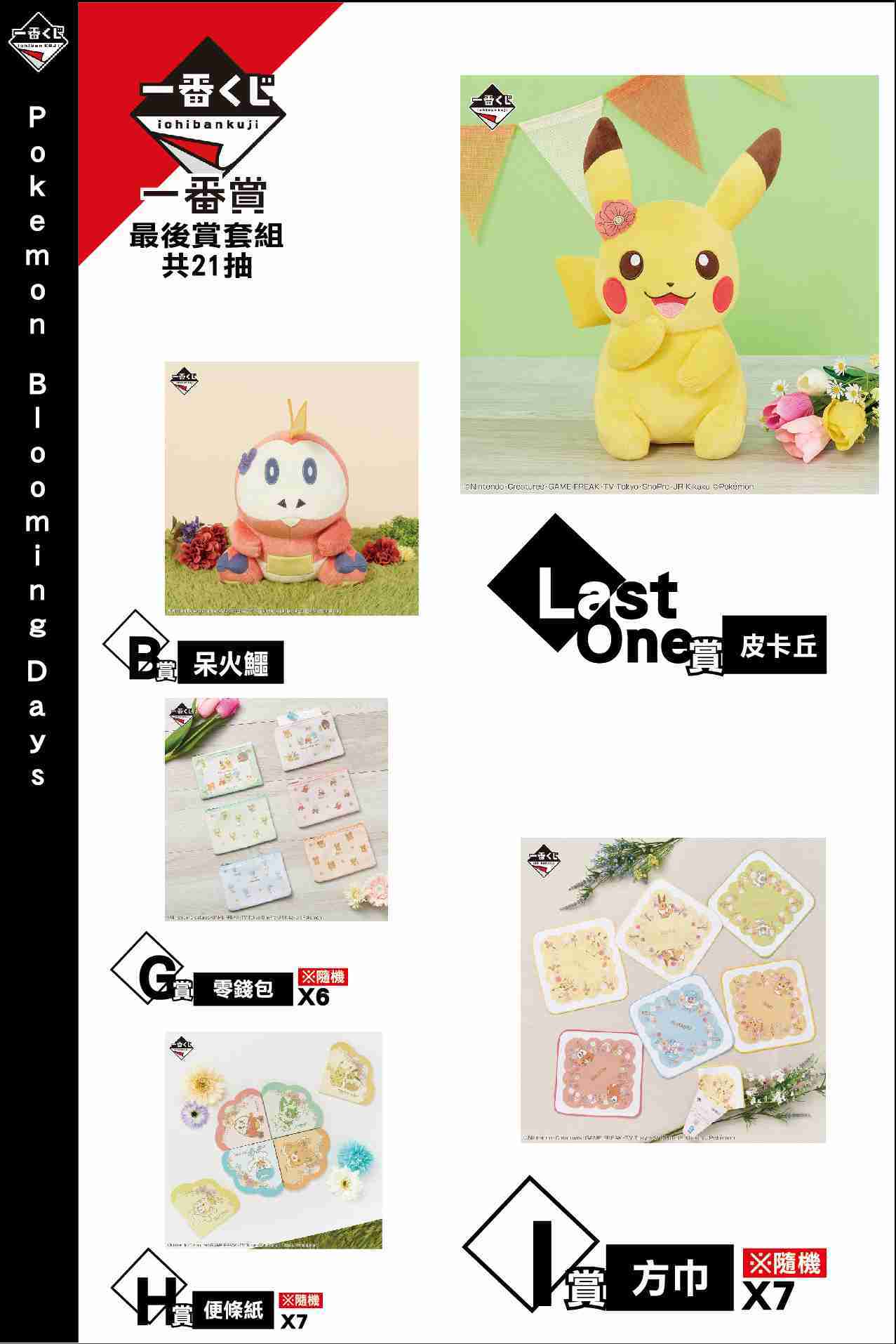★萊盛小拳王★一番賞 寶可夢 Pokemon Blooming Days 21抽 最後賞套組
