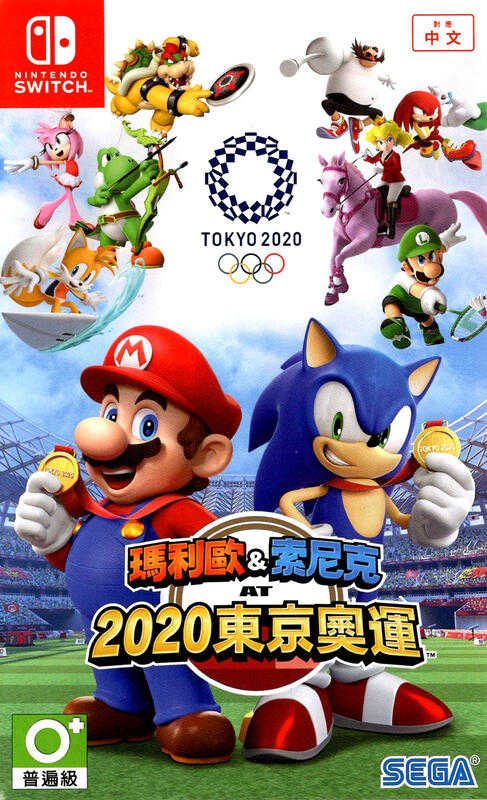 摩力科 二手 現貨 NS中文瑪利歐&索尼克AT 2020 東京奧運 2275751614136