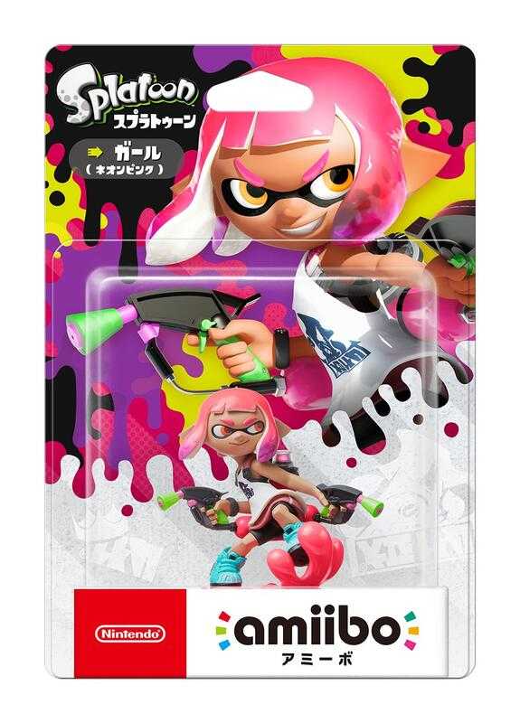 摩力科 新品 現貨 任天堂 AMIIBO 漆彈大作戰 女孩 粉紅色 4902370536706