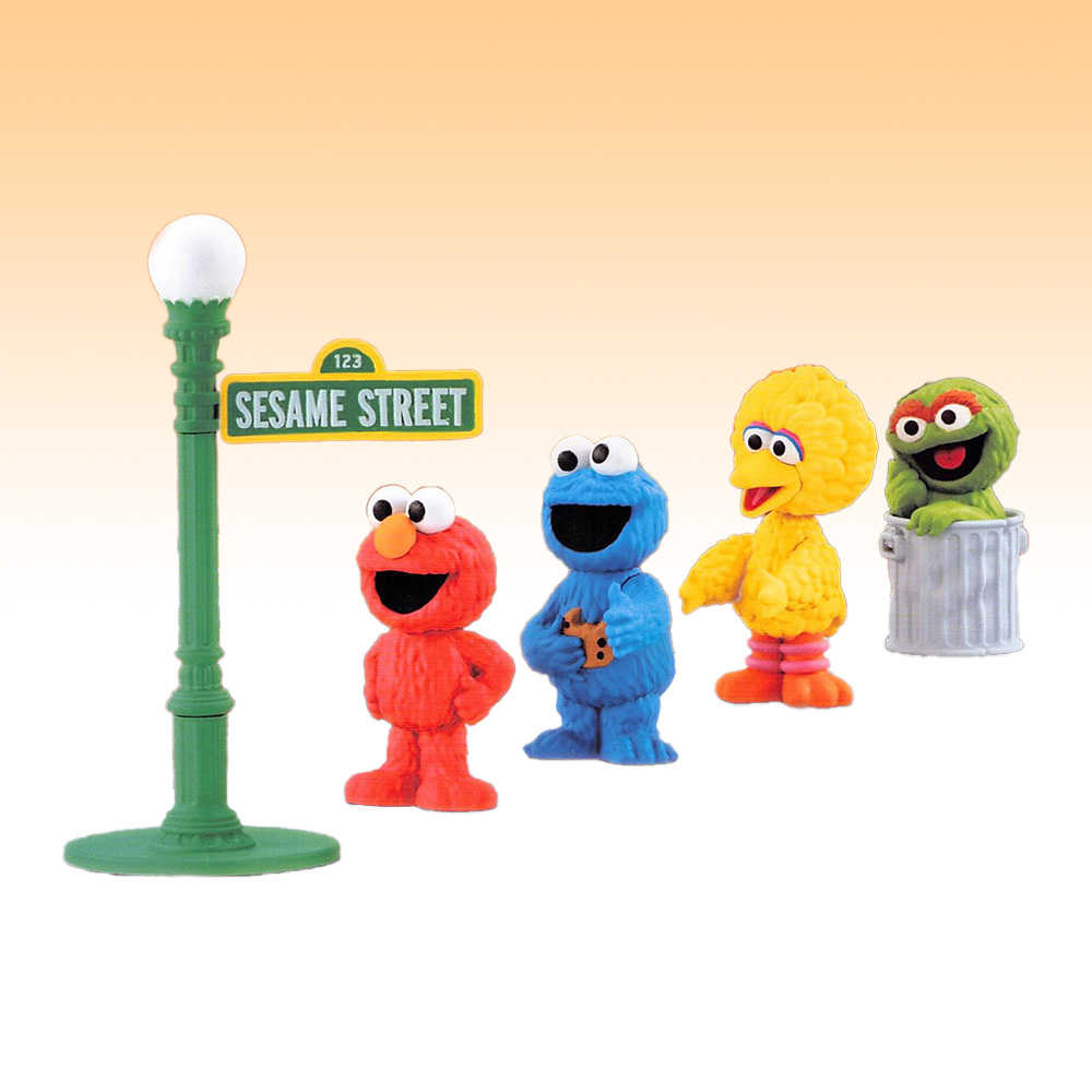 芝麻街排隊公仔