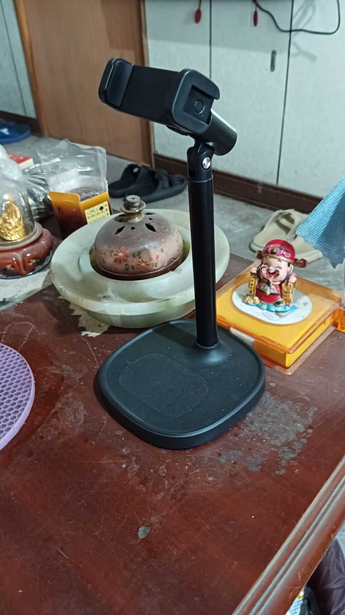 aibo 穩 360度旋轉鋁合金升降式手機支架(直播/追劇)