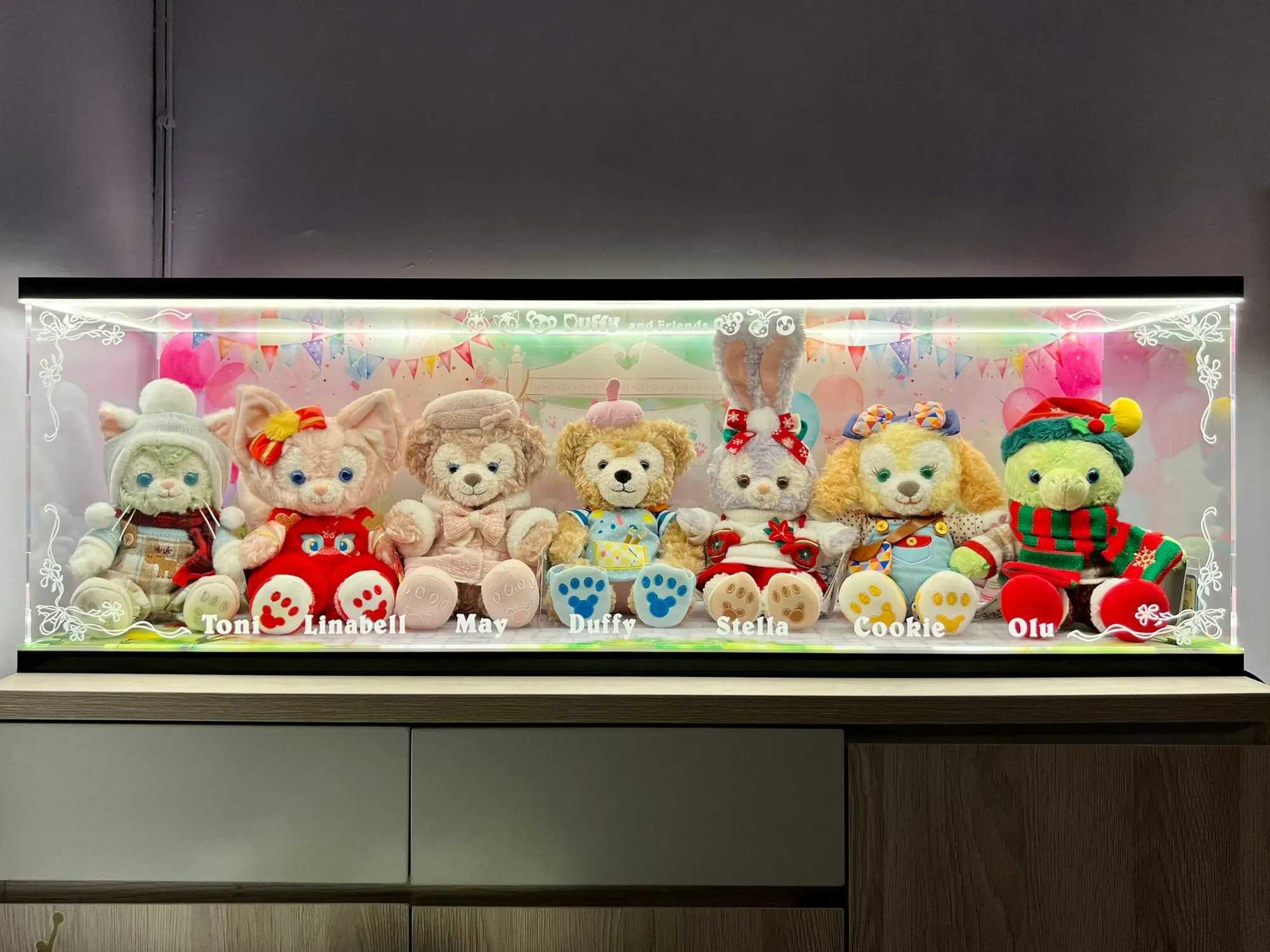 【AOWOBOX】Disney Duffy \u0026 Friends 7入 布偶 專屬展示盒