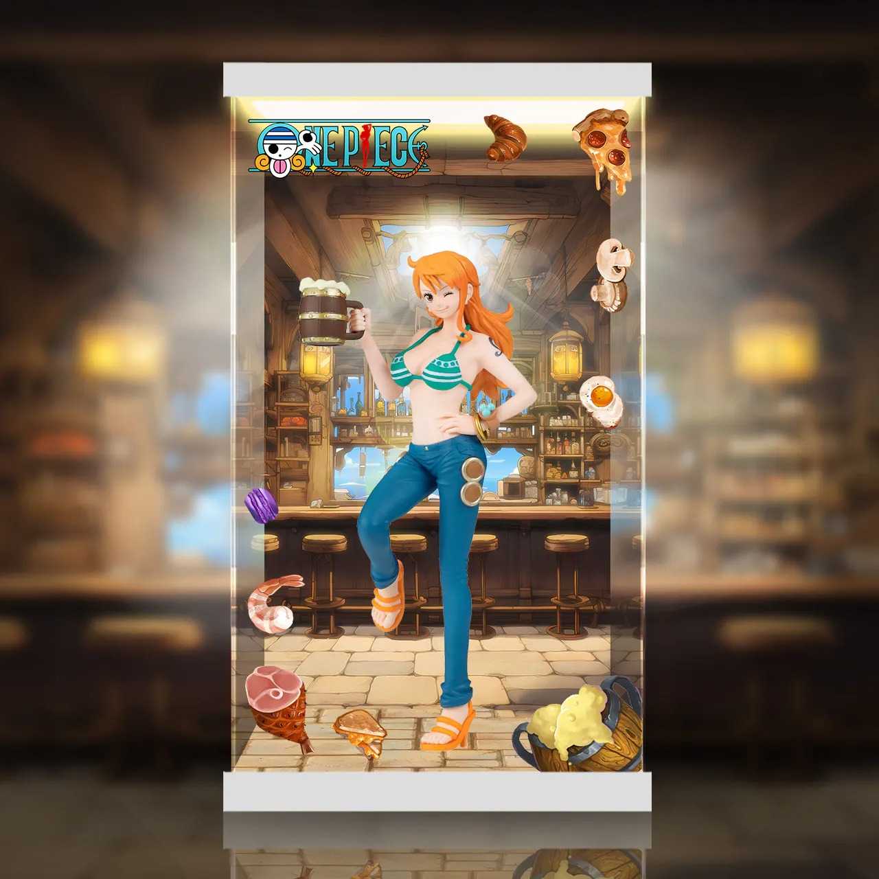 [AOWOBOX]BANPRESTO 開宴 航海王 娜美 公仔 主題展示盒