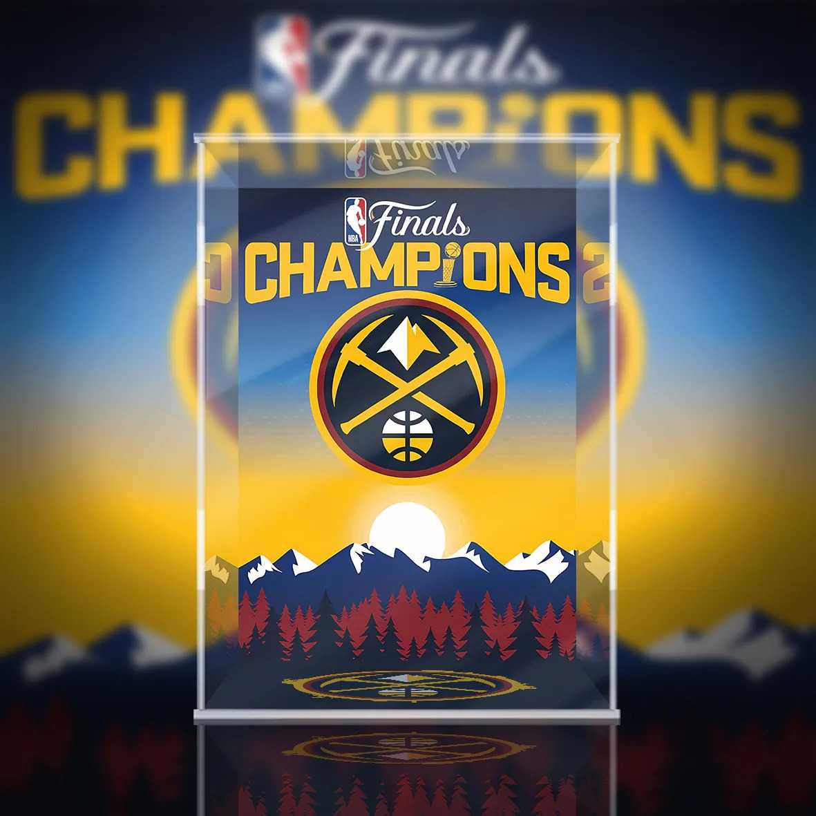 [AOWOBOX] Pop Mart 泡泡瑪特 MEGA MEGA SPACE MOLLY 400% NBA 冠軍展示盒