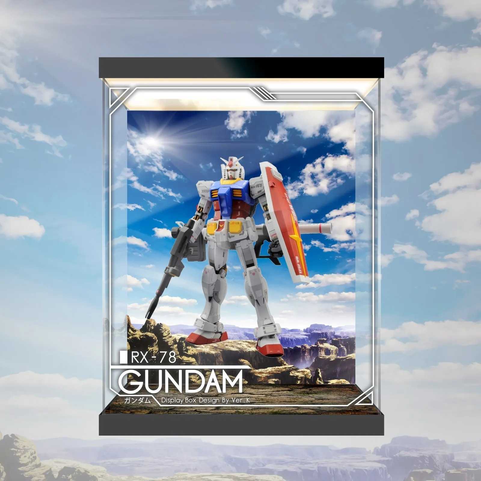 【AOWOBOX】GFFMC MG Gundam 鋼彈 1/100 RX-78 模型主題展示盒