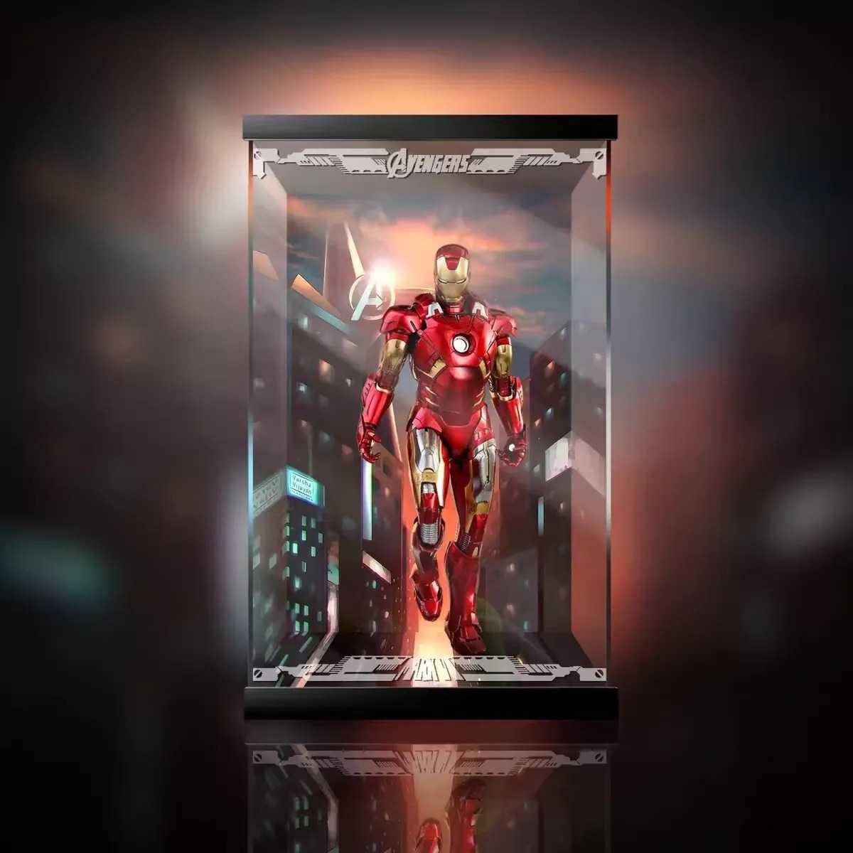 【AOWOBOX】Hottoys 復仇者聯盟 The Avengers 1/6 鋼鐵人 Iron Man MK7 可動模型專屬展示盒