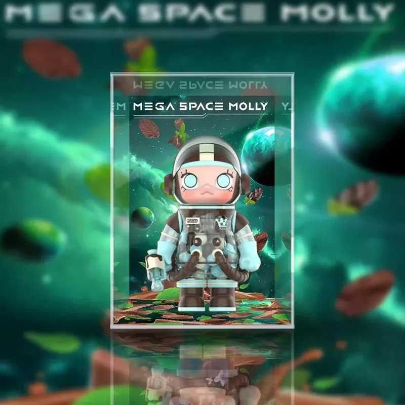 【AOWOBOX】Pop Mart 泡泡瑪特 MEGA SPACE MOLLY 400% 薄荷巧克力 公仔專屬展示盒