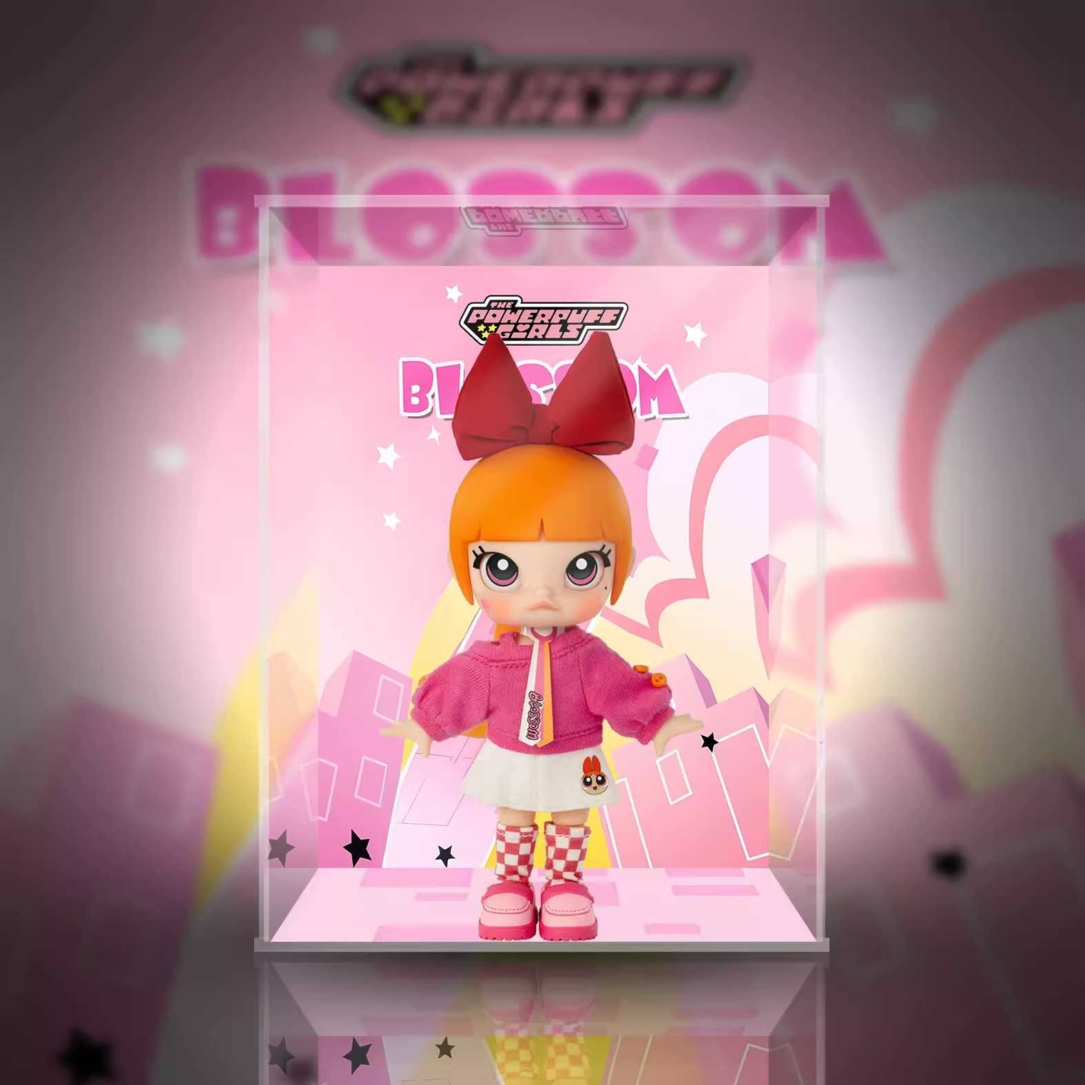 [AOWOBOX] Pop Mart 泡泡瑪特 MOLLY 飛天小女警 花花 可動人偶 主題展示盒