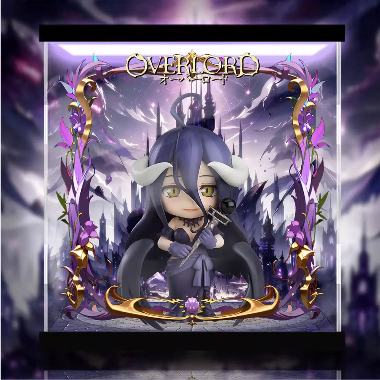 [AOWOBOX] 好微笑 黏土人 OVERLORD 2604 雅兒貝德 禮服 專用主題展示盒