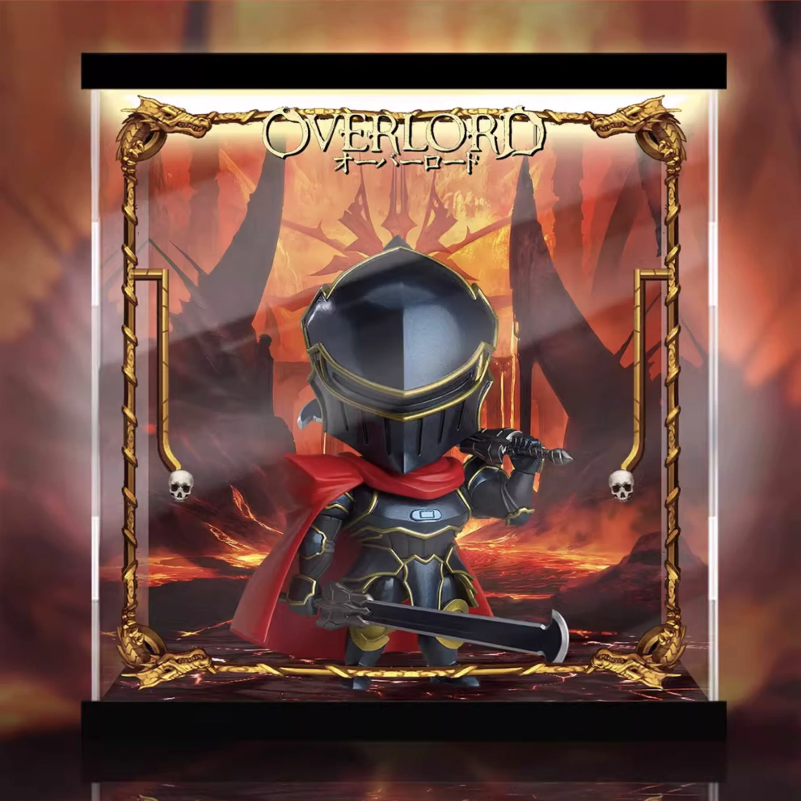 [AOWOBOX] 好微笑 黏土人 OVERLORD 2605 漆黑的英雄 莫莫 專用主題展示盒