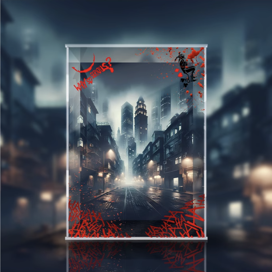 [AOWOBOX] Pop Mart 泡泡瑪特 MEGA MEGA SPACE MOLLY 400% 小丑 Joker 專用主題展示盒