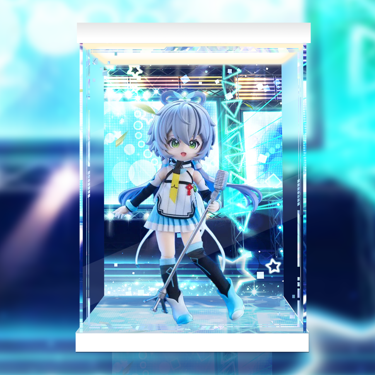 [AOWOBOX] VSINGER 洛天依 12分可動人偶 公式服款專用 主題展示盒