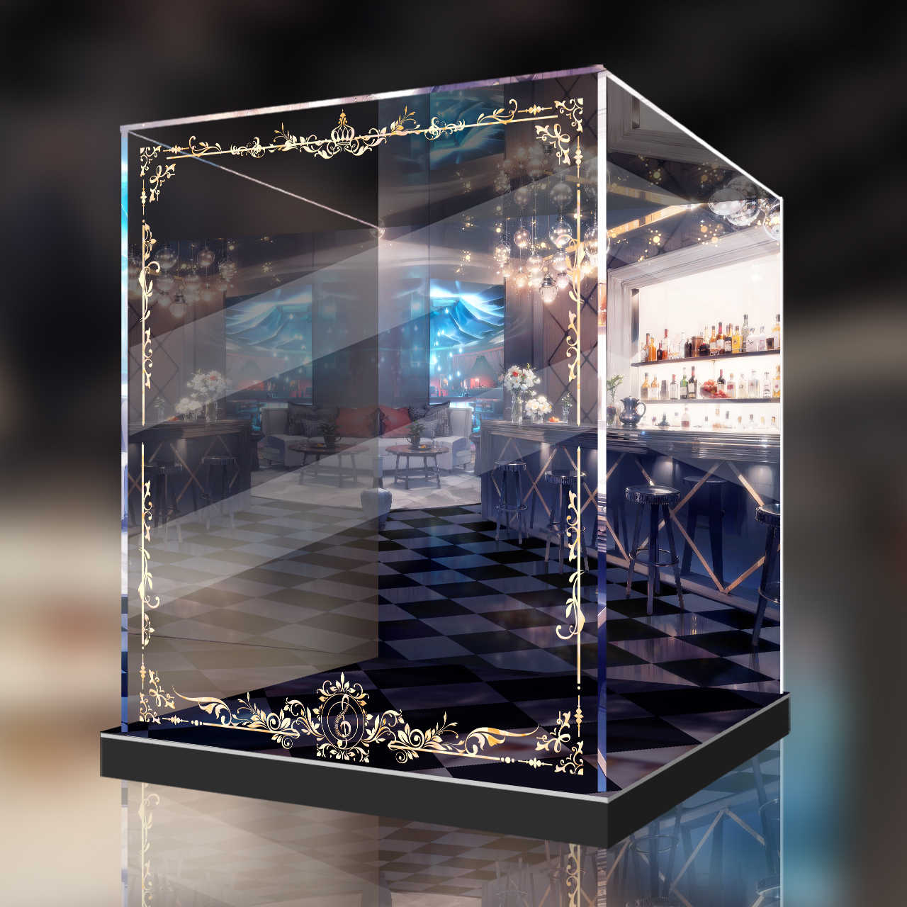 [AOWOBOX] FREEing B-style 初音未來 兔女郎 三目YYB版專用 主題展示盒