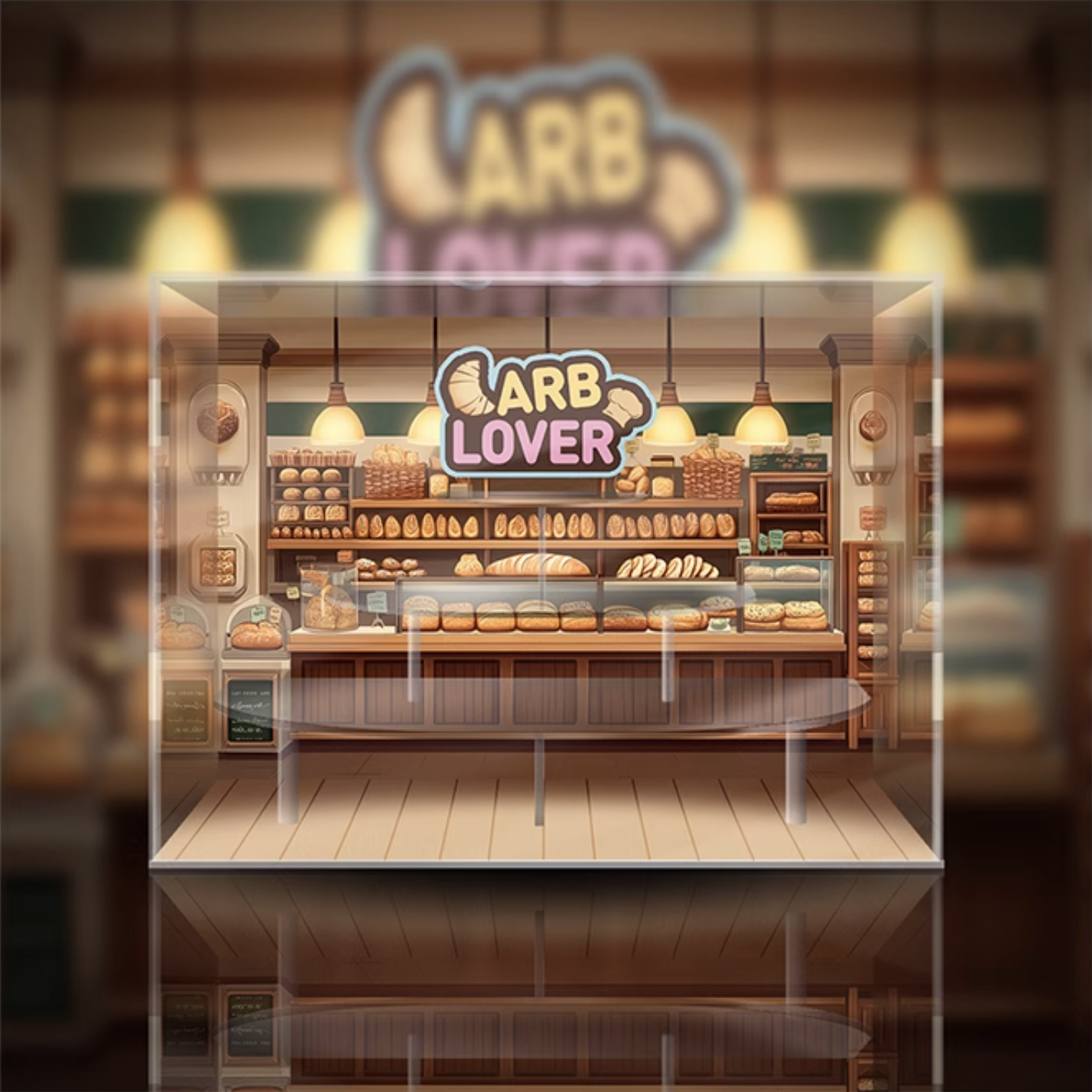 [AOWOBOX] Pop Mart 泡泡瑪特 Molly 麵包腦袋 系列 盲盒專用主題展示盒