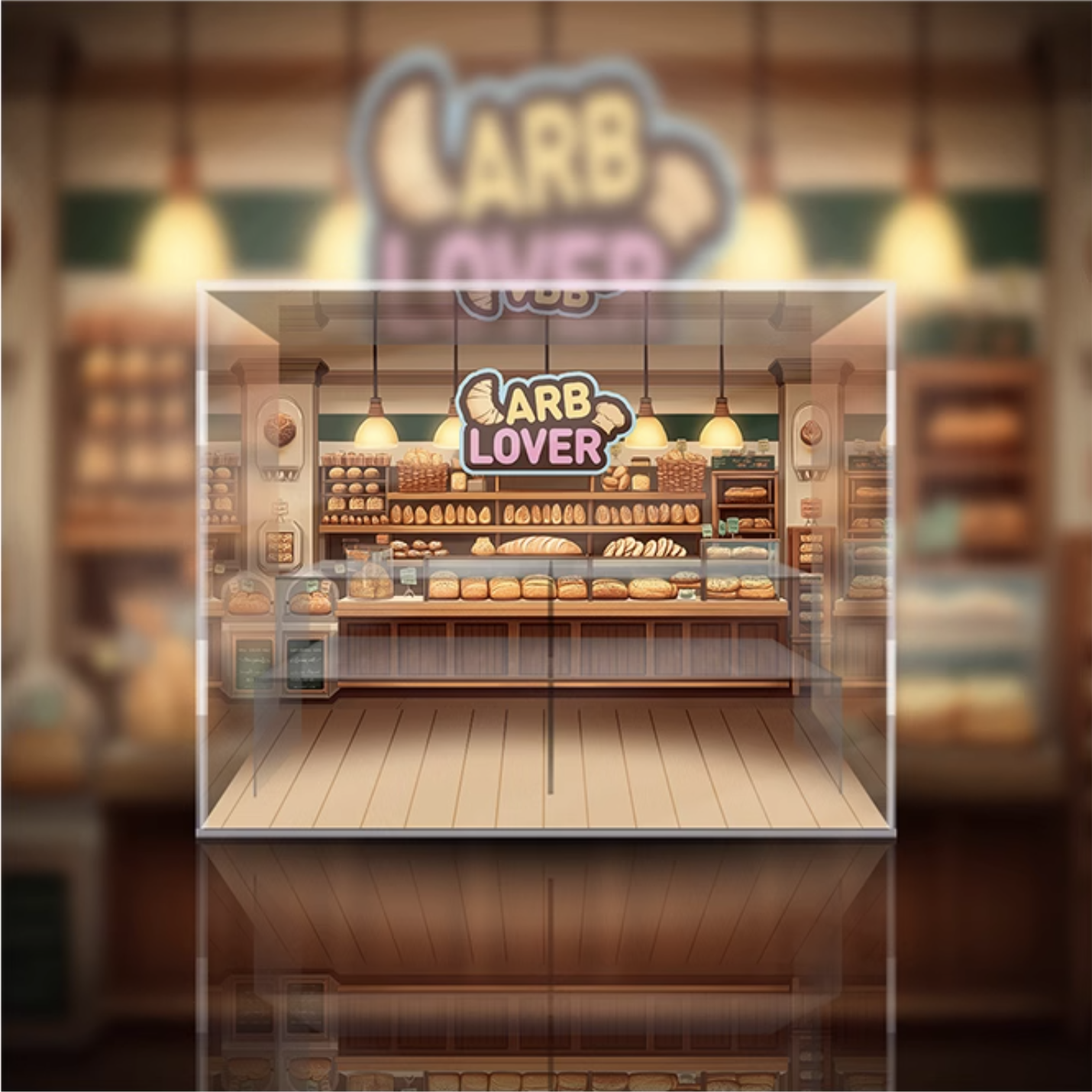 [AOWOBOX] Pop Mart 泡泡瑪特 Molly 麵包腦袋 系列 盲盒專用主題展示盒